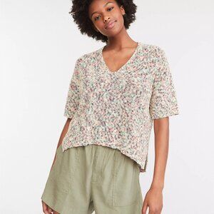 Lou & Grey Marled V-Neck Sweater - Medium